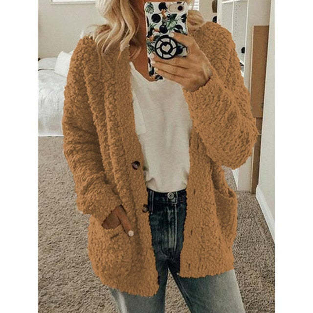 Lauretta - Long Sleeve Cardigan With Pockets
