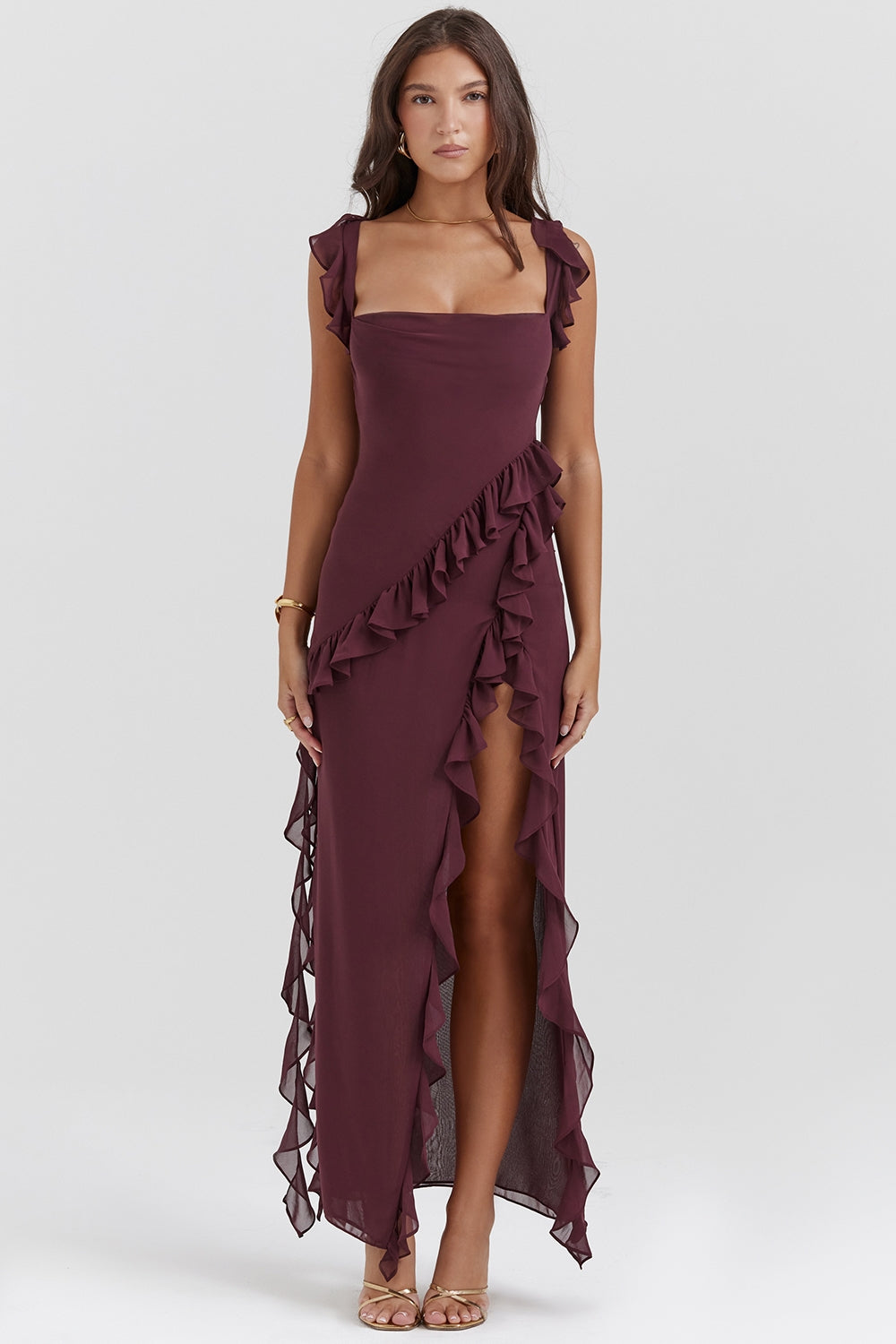 Dalia - Long Dress With Ruffles