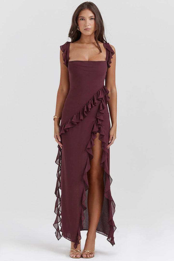 Dalia - Long Dress With Ruffles