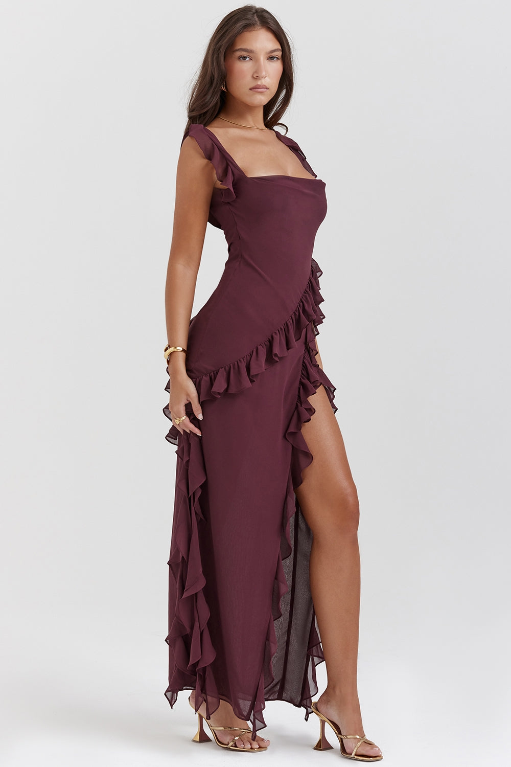 Dalia - Long Dress With Ruffles