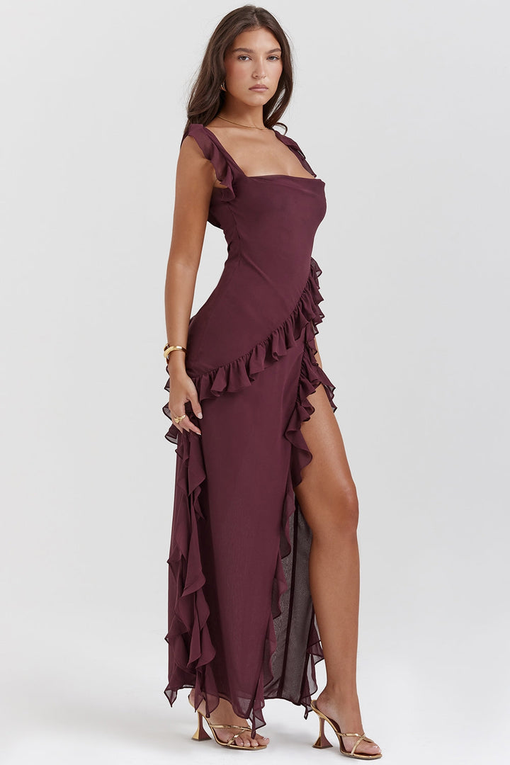 Dalia - Long Dress With Ruffles