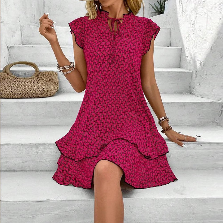 Anette - Elegant Ruffle Mini Dress