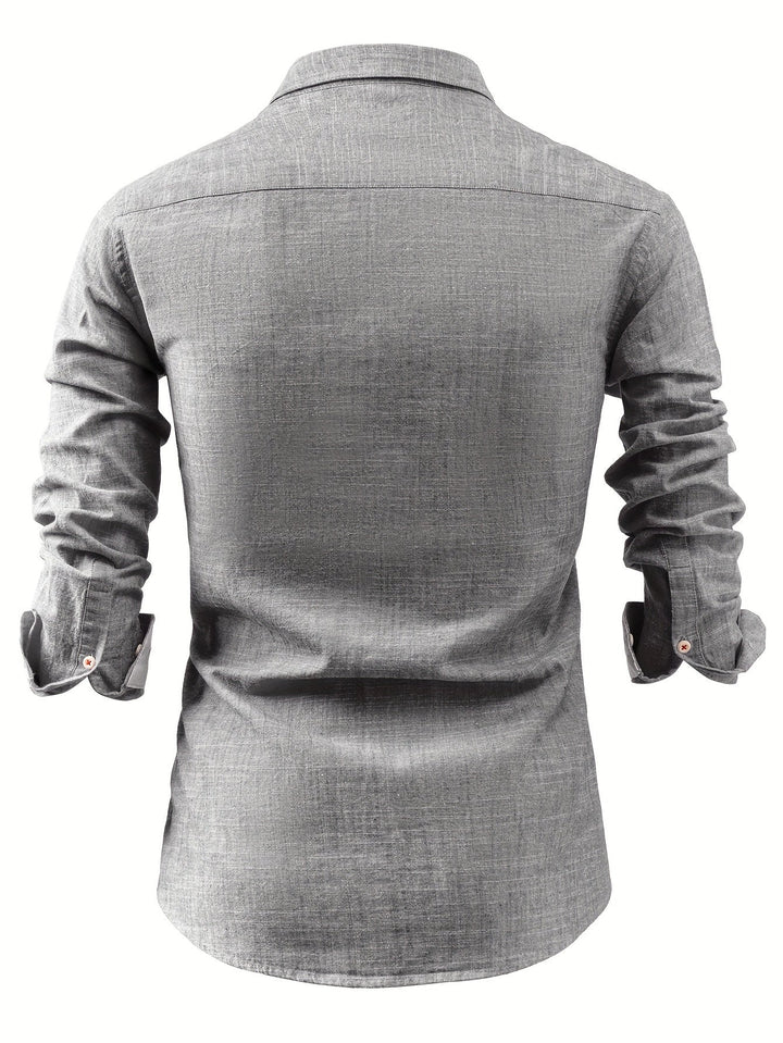 Nolan - Long Sleeve Shirt With Button