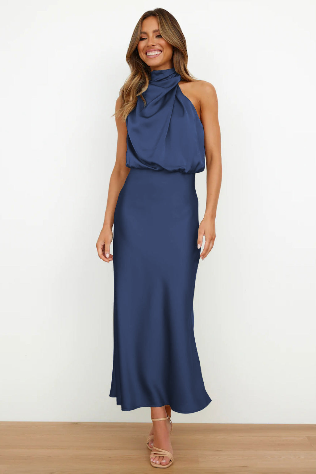 Lydia - Long Dress With Halter Neck