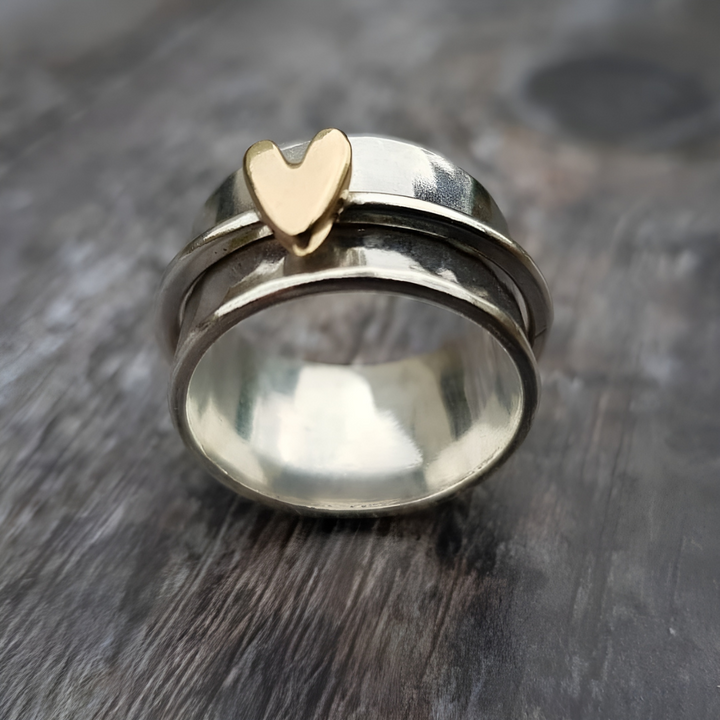 Ljubica - Gold Plated Heart Ring