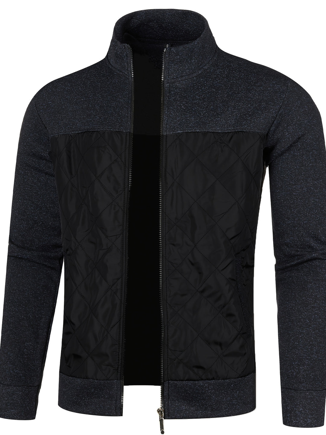 Grzegorz - Long Sleeve Knitted Jacket With Zip Up