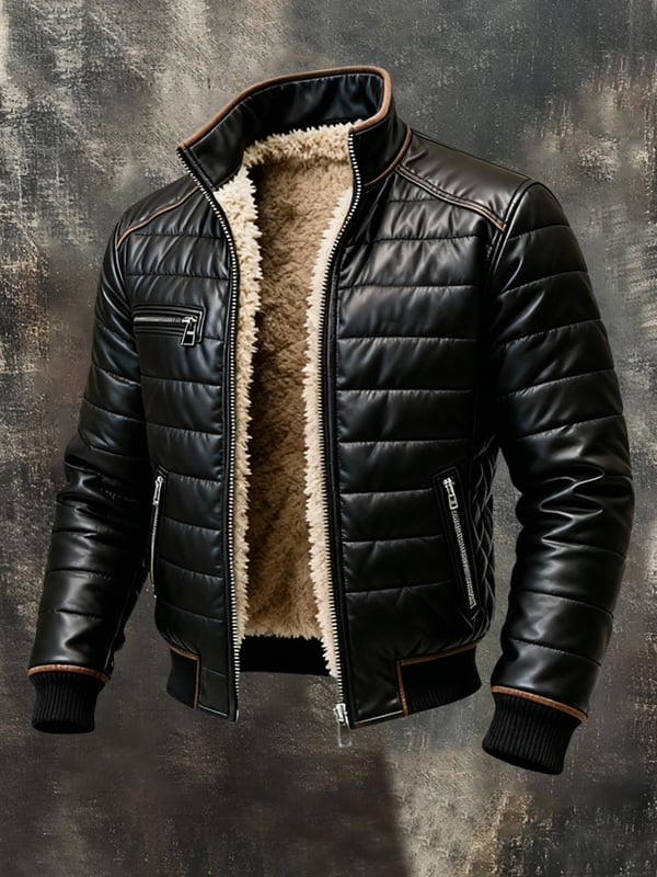 Griezmann - Vintage Outdoor Jacket With Soft Leather