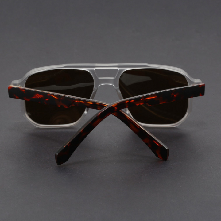 Kieran - Dual-Tone Square Frame Sunglasses