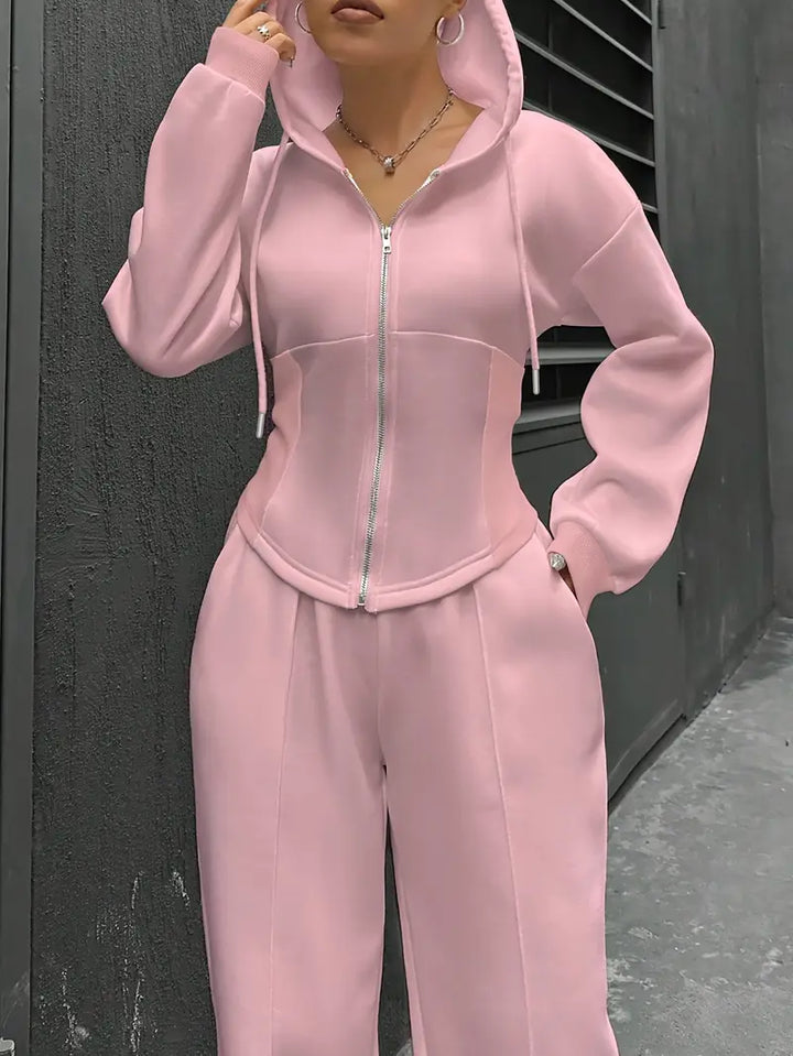 Nanci - Casual Long Sleeve Two Piece Set