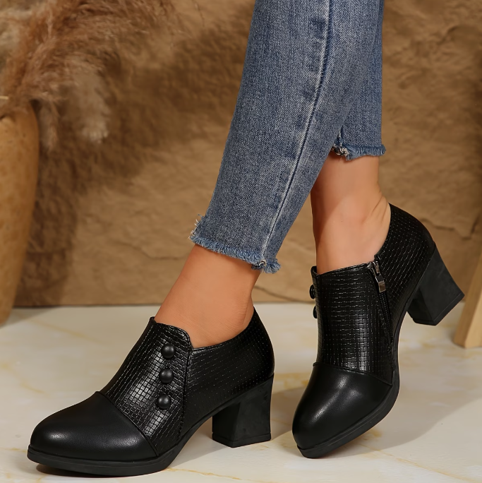 Elenuiana - Comfortable Pumps With Zipper