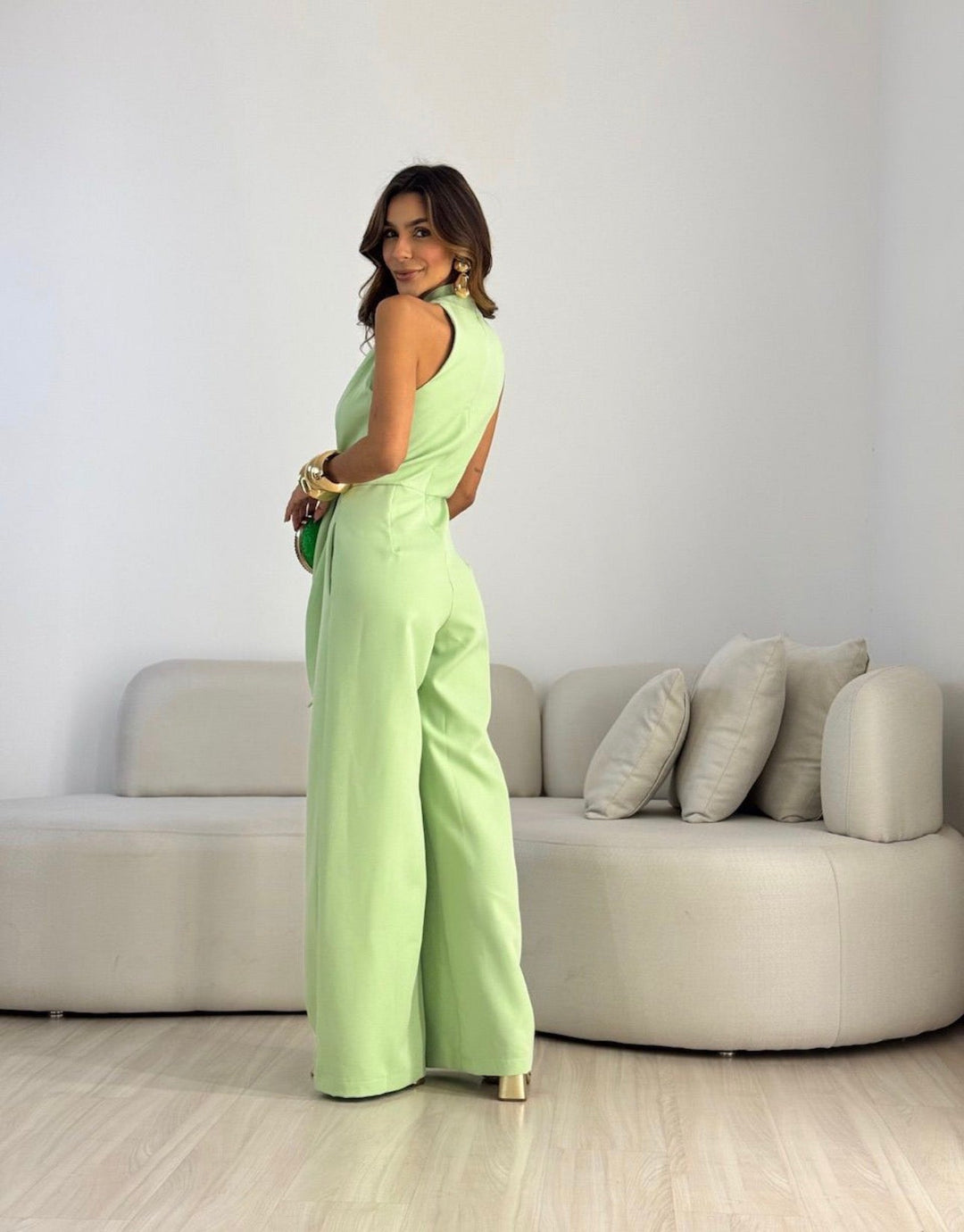 Shabrina - Wide Leg Sleeveless Jumpsuit