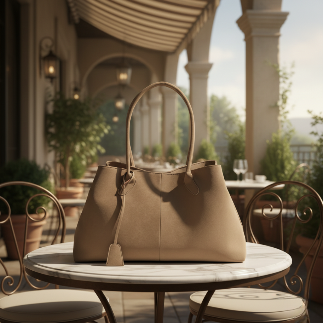 Umaiza - Fashionable Faux Suede Shoulder Bag
