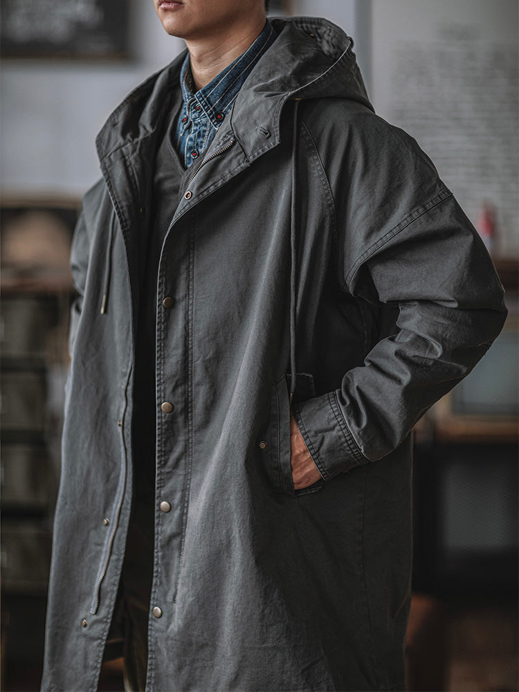 Ragnar - Vintage Millitary Style Hooded Jacket