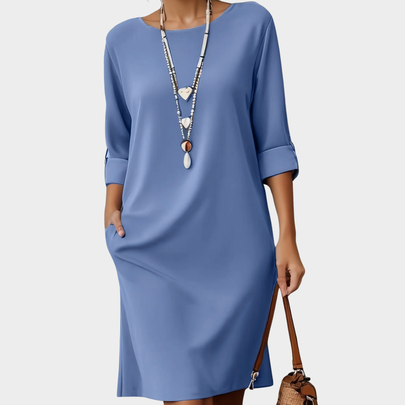 Kayana - Comfortable Round Nek Dress