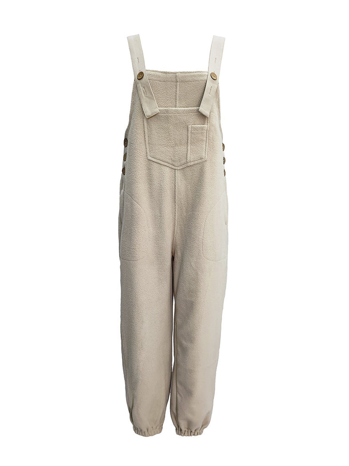Clarice - Loose Fit Distressed Denim Overalls