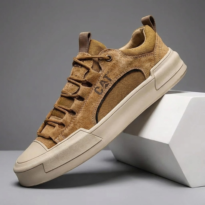 Voltform - Casual Suede Lace Up Sneakers