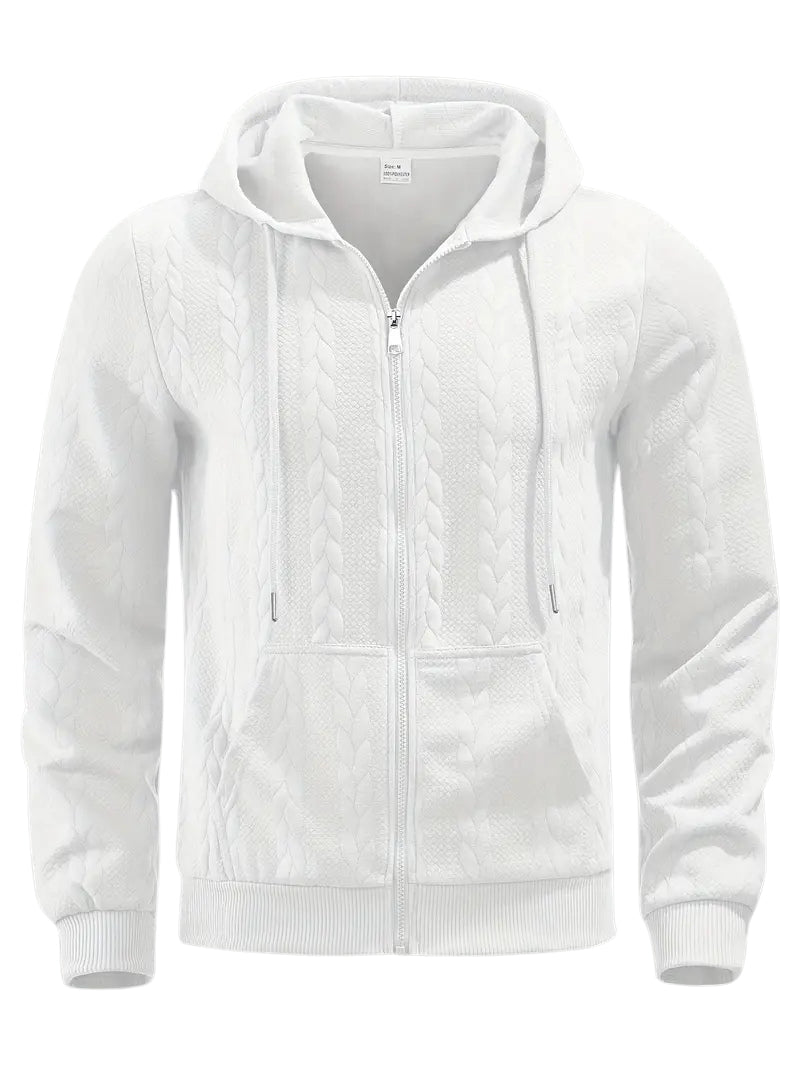 Philipp - Casual Zip Up Hoodie With Long Sleeve