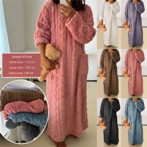 Vreni - Winter Coral Velvet Home Clothes