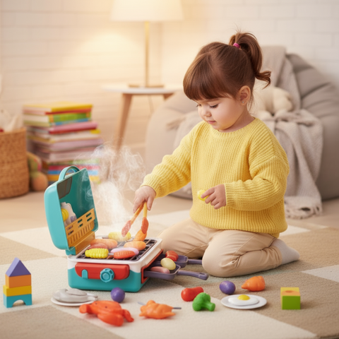 GrillMagic - Sizzling BBQ Playset with Color-Changing Food