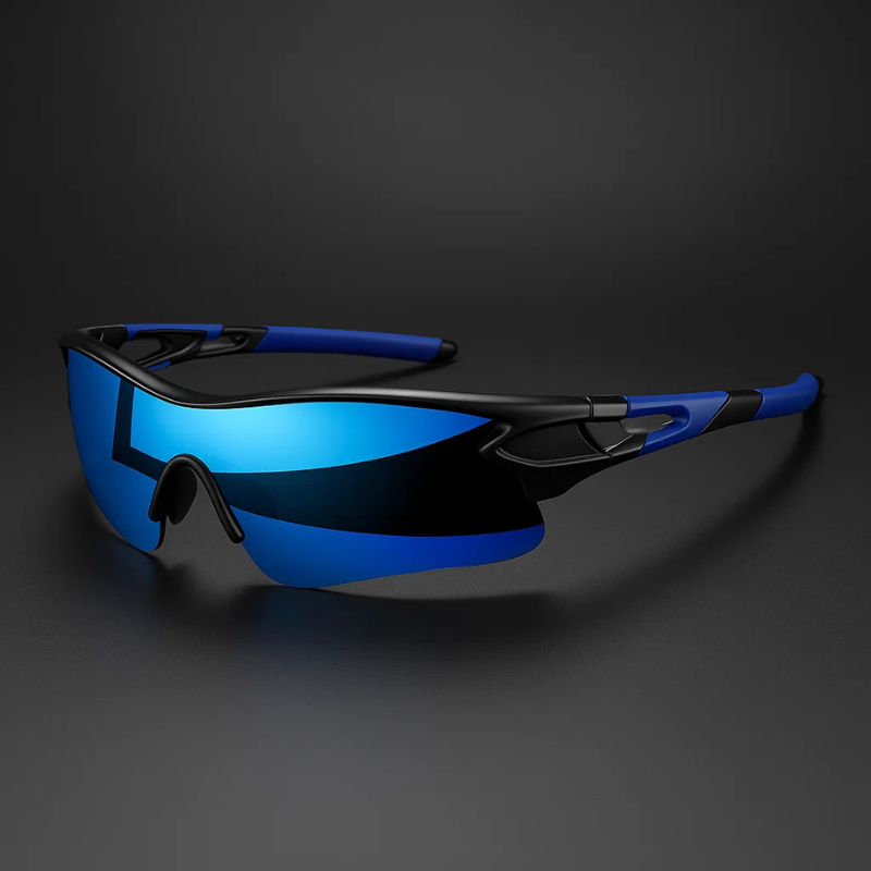 Orionflex - Mirrored Wraparound Sports Cycling Sunglasses