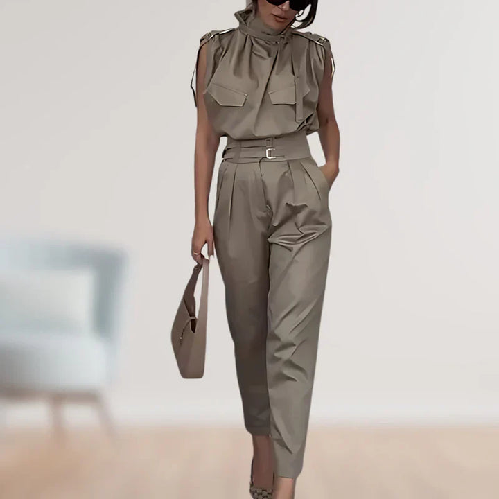 Reinhild - Blouse And Trousers Two Piece Set
