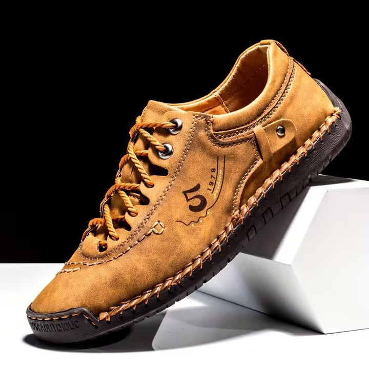 Vortexgrid - Lace Up Stitching Shoes
