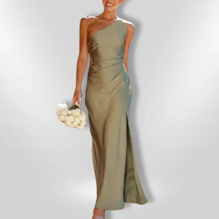 Erminia - Asymmetrical Slit Dress