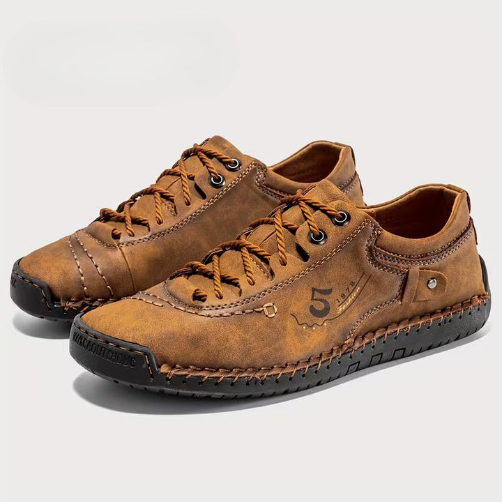 Vortexgrid - Lace Up Stitching Shoes