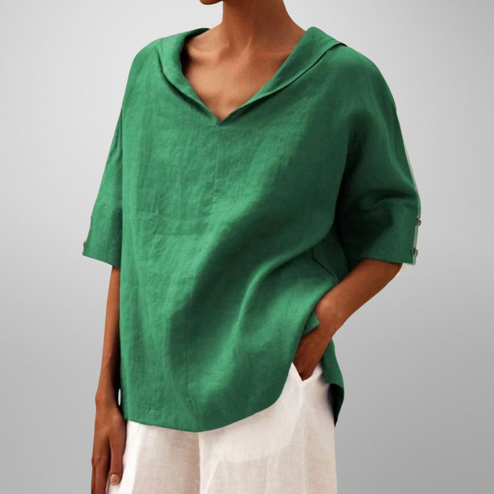 Alissa - Casual Loose-Fitting Blouse