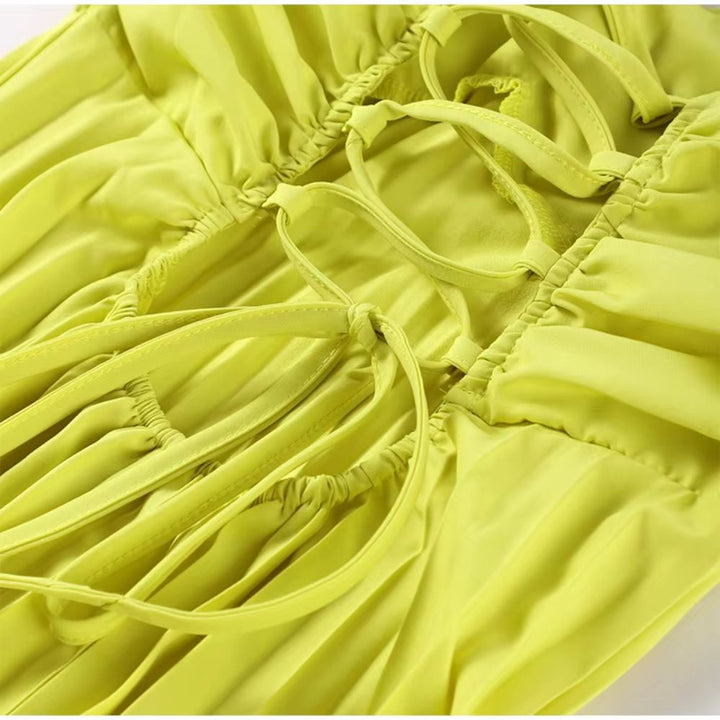 Avelis - Elegant Pleated Long Dress