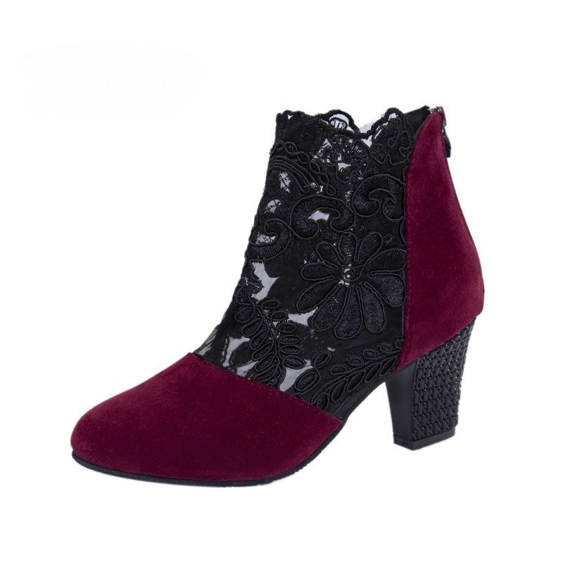 Janneke - Elegant Lace High Heel Shoes