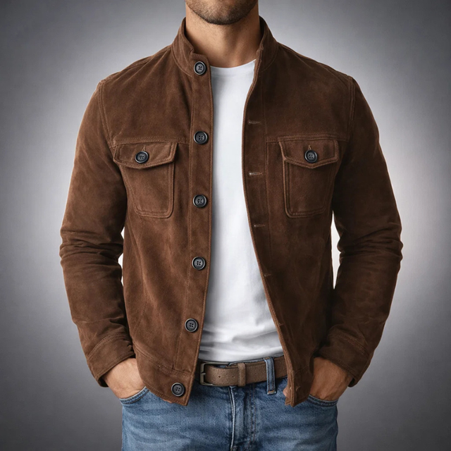 Pranas - Stylish Suede Jacket