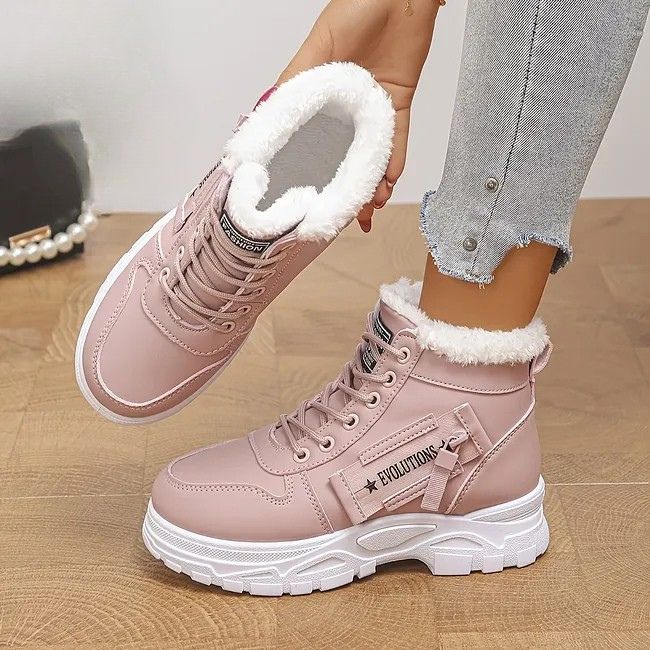 Fiadeacore - Warm Lace-up Winter Ankle Sneakers