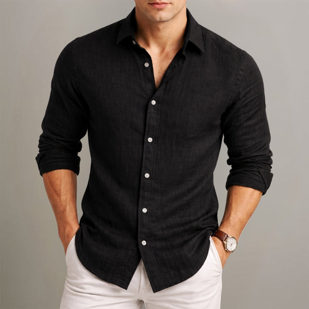 Dilshan - Casual Cotton Linen Shirt With Button