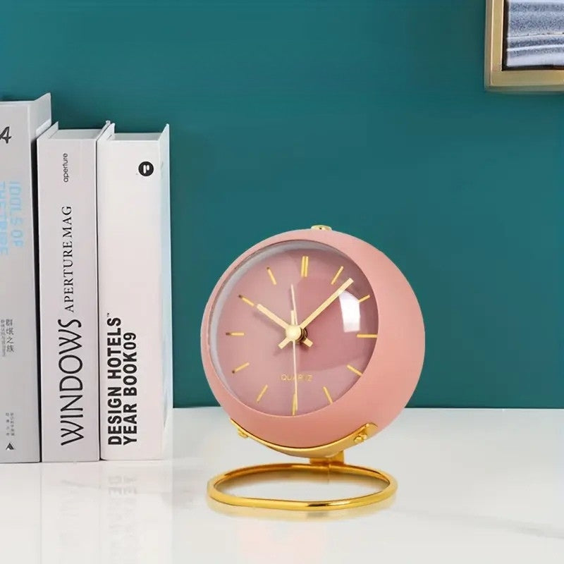 NordAura - Silent Nordic-Inspired Desk Clock For Home Decor