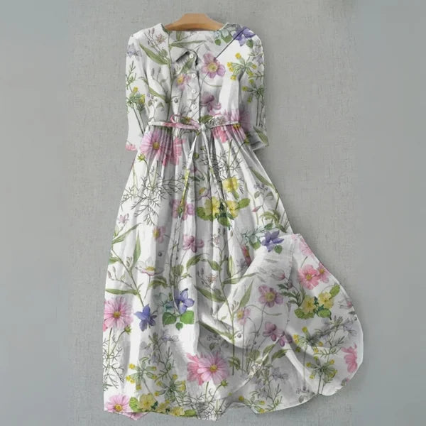 Triinu - Floral A-Line Summer Dress