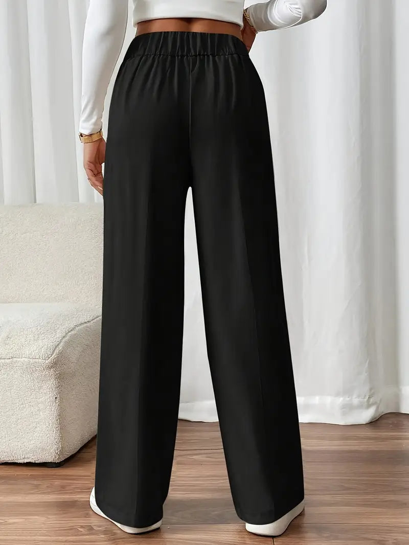 Orvella - Comfortable Wide Leg Pant With Pockets