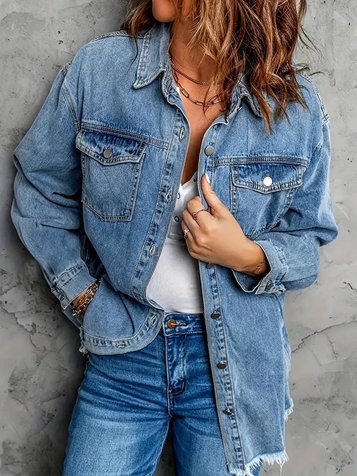 Malika - Long Sleeve Denim Jacket