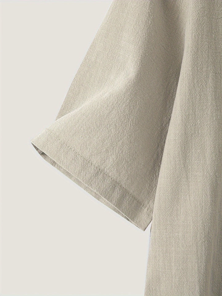 Nerida - Fashionable V-neck And Short Sleeve Blouse