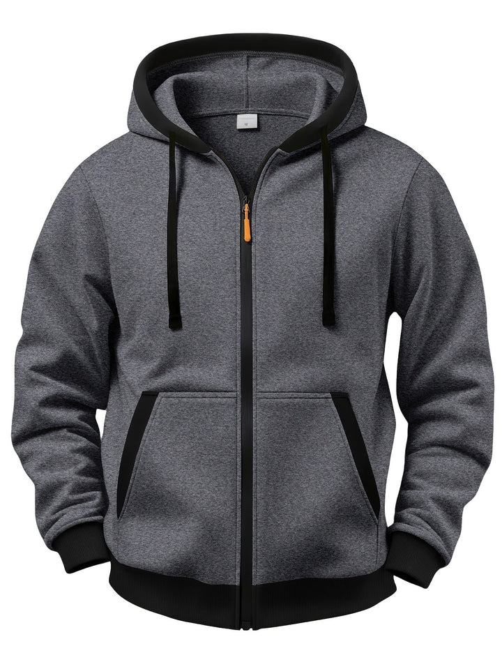 Fiothyview - Casual Long Sleeve Winter Hooded With Zipper