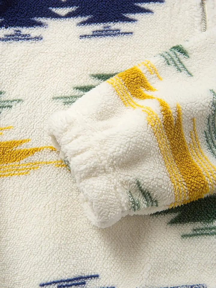 Clinton - Half Zipper And Stand Collar Sweatshirt