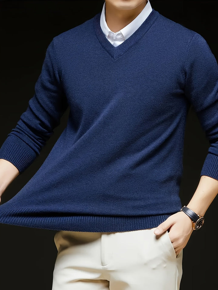 Viterax - Cross Border V-Neck Knitted Sweater