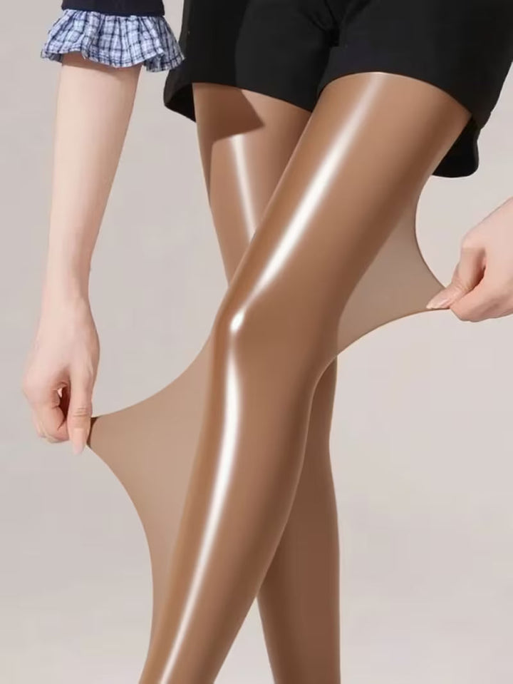 Bekah - High Shine Stretch Footed Tights