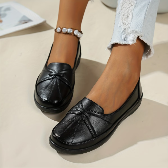 Kirieia - Faux Leather Penny Loafers