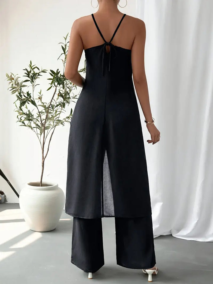 Eirini - Elegant Sleeveless Two Piece Set