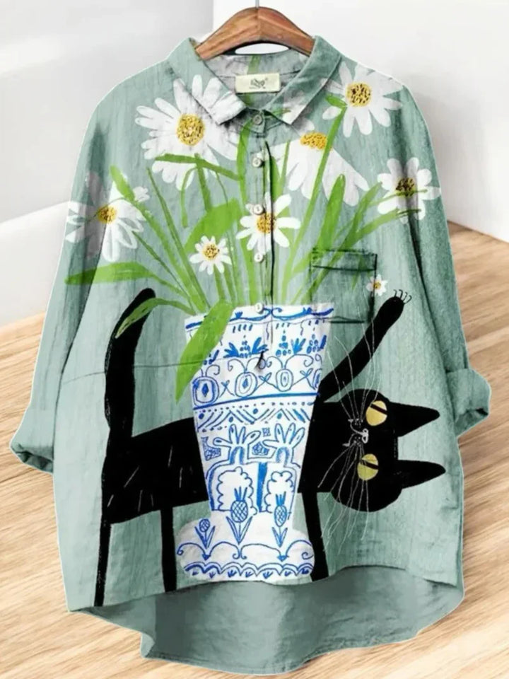 Erna - Classic Floral Blouses