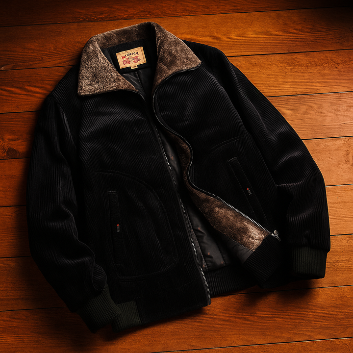 Broja - Casual Corduroy Zip-Up Jacket