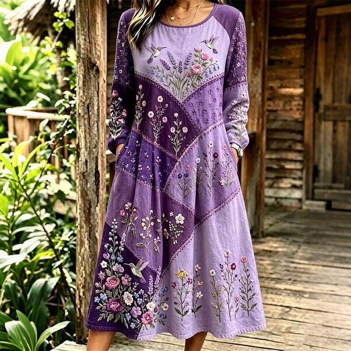 Gwenira - Stylish Dress With Floral Pattern