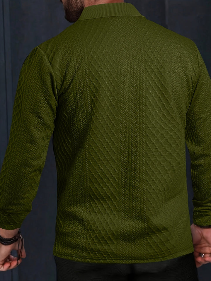Liranda - Knitted Long Sleeve Shirt With Button