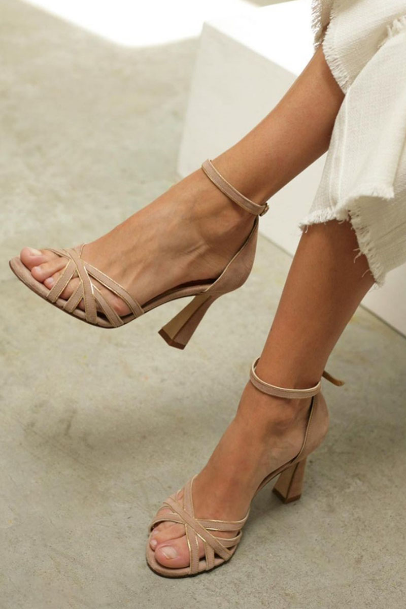 Kassiana - Round Toe And Thin Heel Sandals